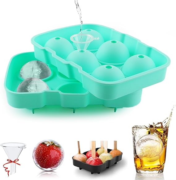 2 Piezas Cubiteras para Hielo con Tapa, Bandeja de Cubitos Hielo Reutilizables