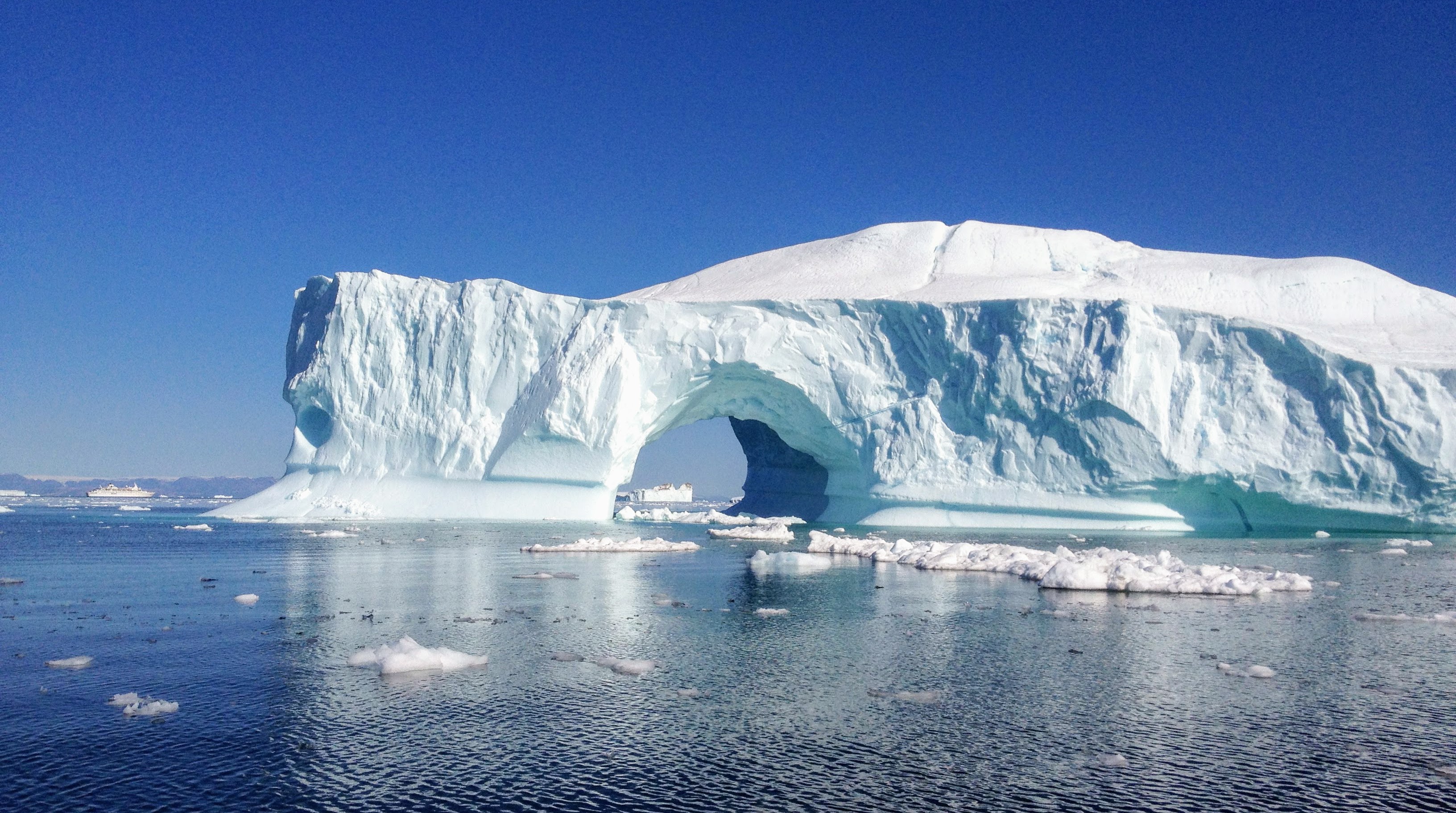 hielo azul